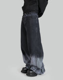 Gradient Tie Dye Denim Trousers