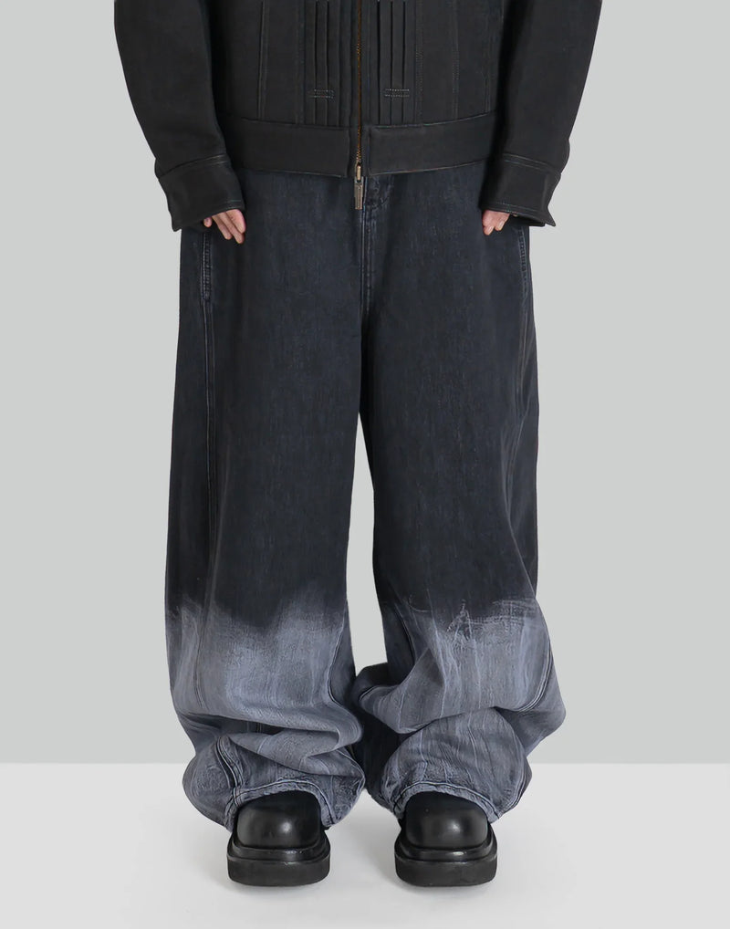 FENG CHEN WANG - Gradient Tie Dye Denim Trousers - 082plus