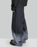 Gradient Tie Dye Denim Trousers - 082plus