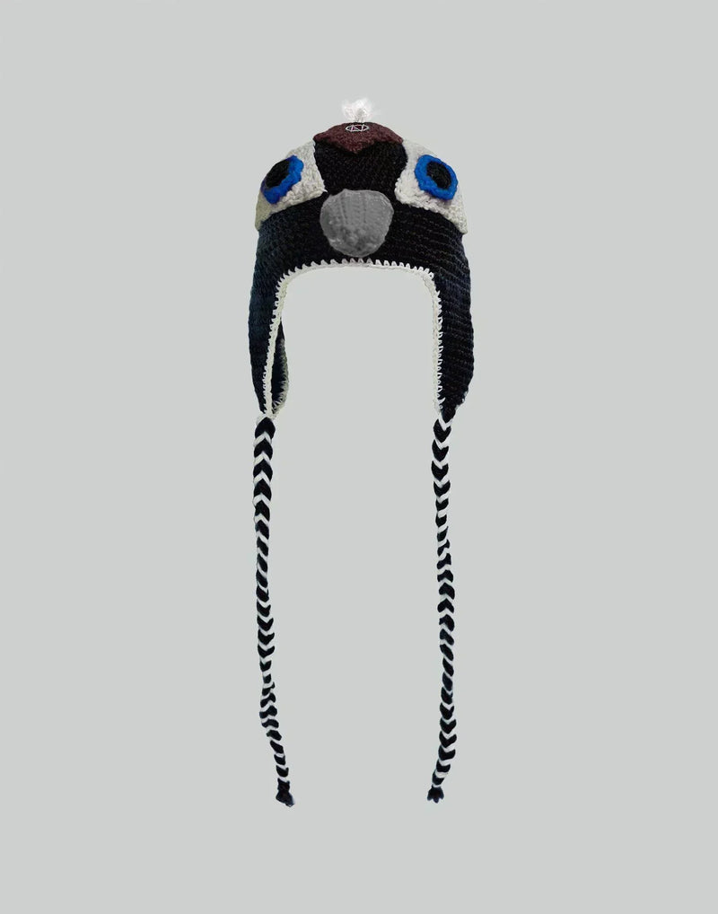 99%IS- - HAND MADE BIRD HEAD BEANIE - 082plus
