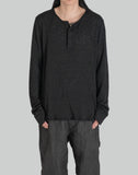 blackmerle - HENLEY LONGSLEEVE - 082plus