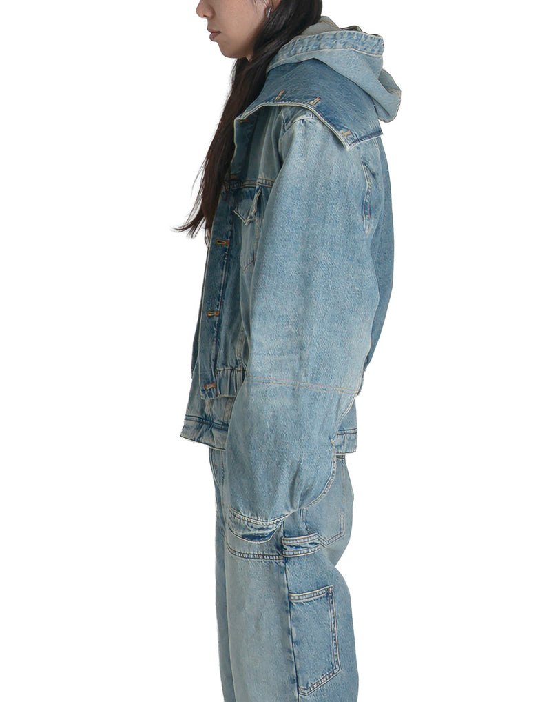 EgonLab - HOODED DENIM BOMBER - 082plus