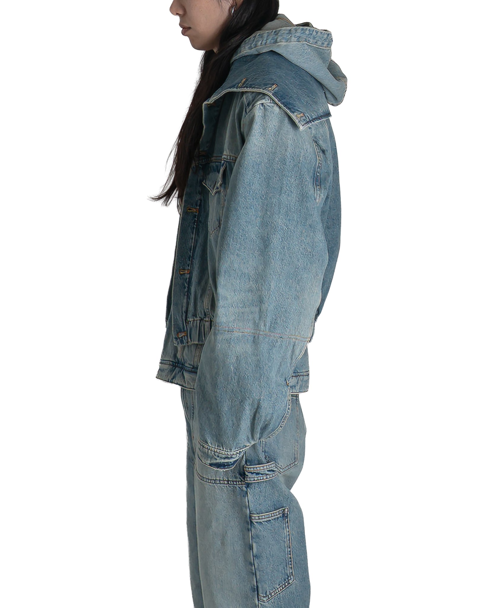 EgonLab - HOODED DENIM BOMBER - 082plus