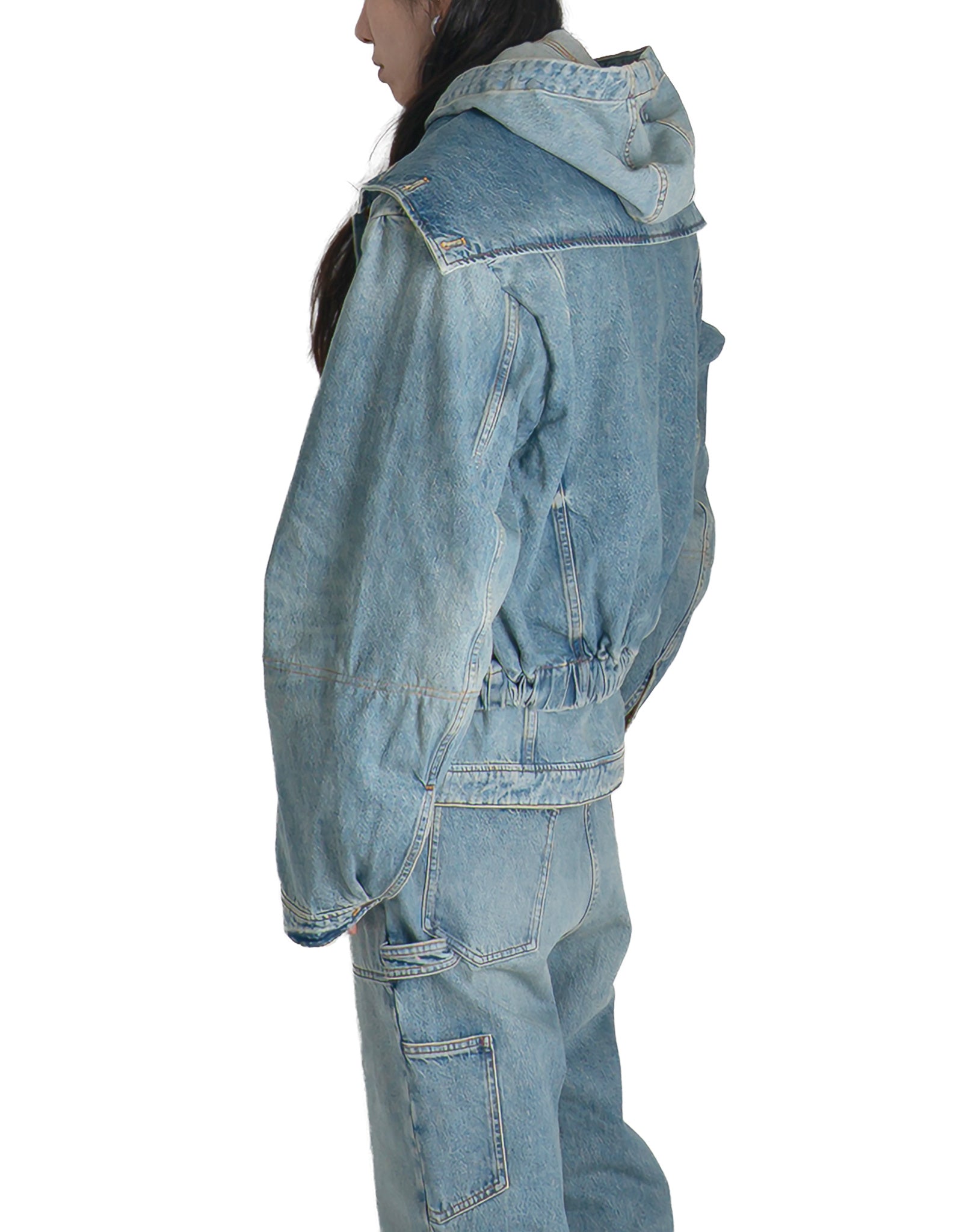 EgonLab - HOODED DENIM BOMBER - 082plus