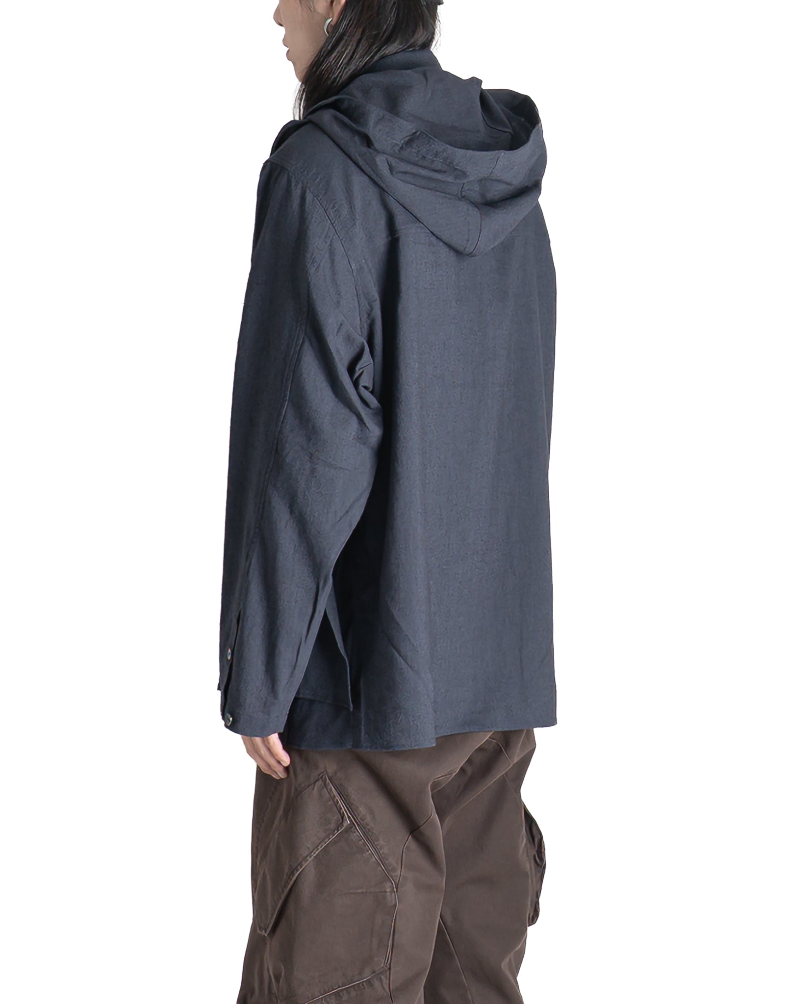 JiyongKim - HOODED LAYERED ZIP-UP SHIRT - 082plus