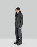 Washed Stand Collar Top - 082plus