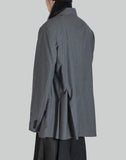 FENG CHEN WANG - IRREGULAR PLEATS BLAZER - 082plus