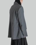 FENG CHEN WANG - IRREGULAR PLEATS BLAZER - 082plus