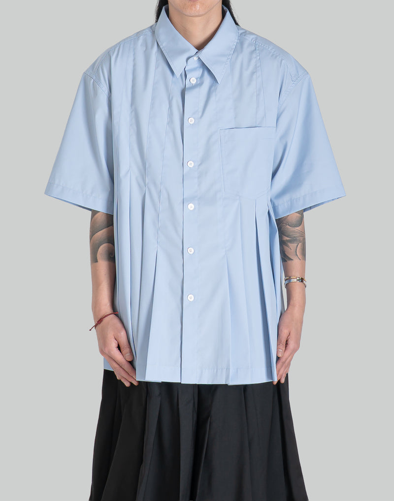 FENG CHEN WANG - IRREGULAR PLEATS SHIRT - 082plus