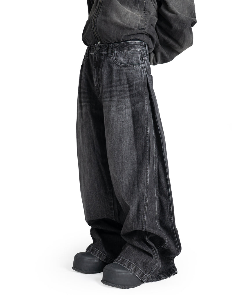 Juun.J - WIDE FLAP DENIM PANTS - 082plus
