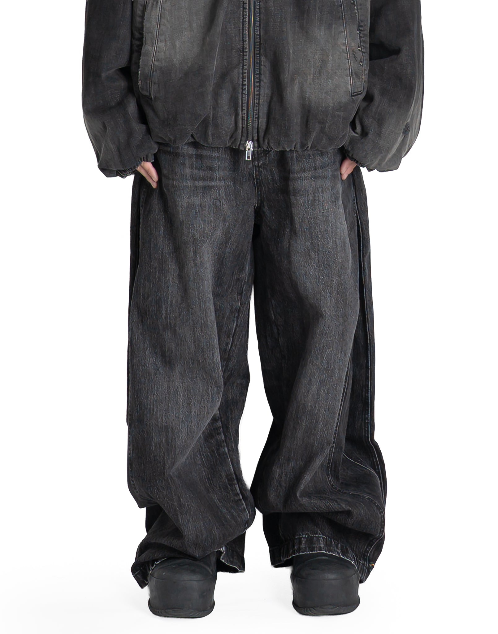 Juun.J - WIDE FLAP DENIM PANTS - 082plus