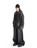 Juun.J - DISTRESSED HOLE DENIM ZIPUP HOODIE - 082plus