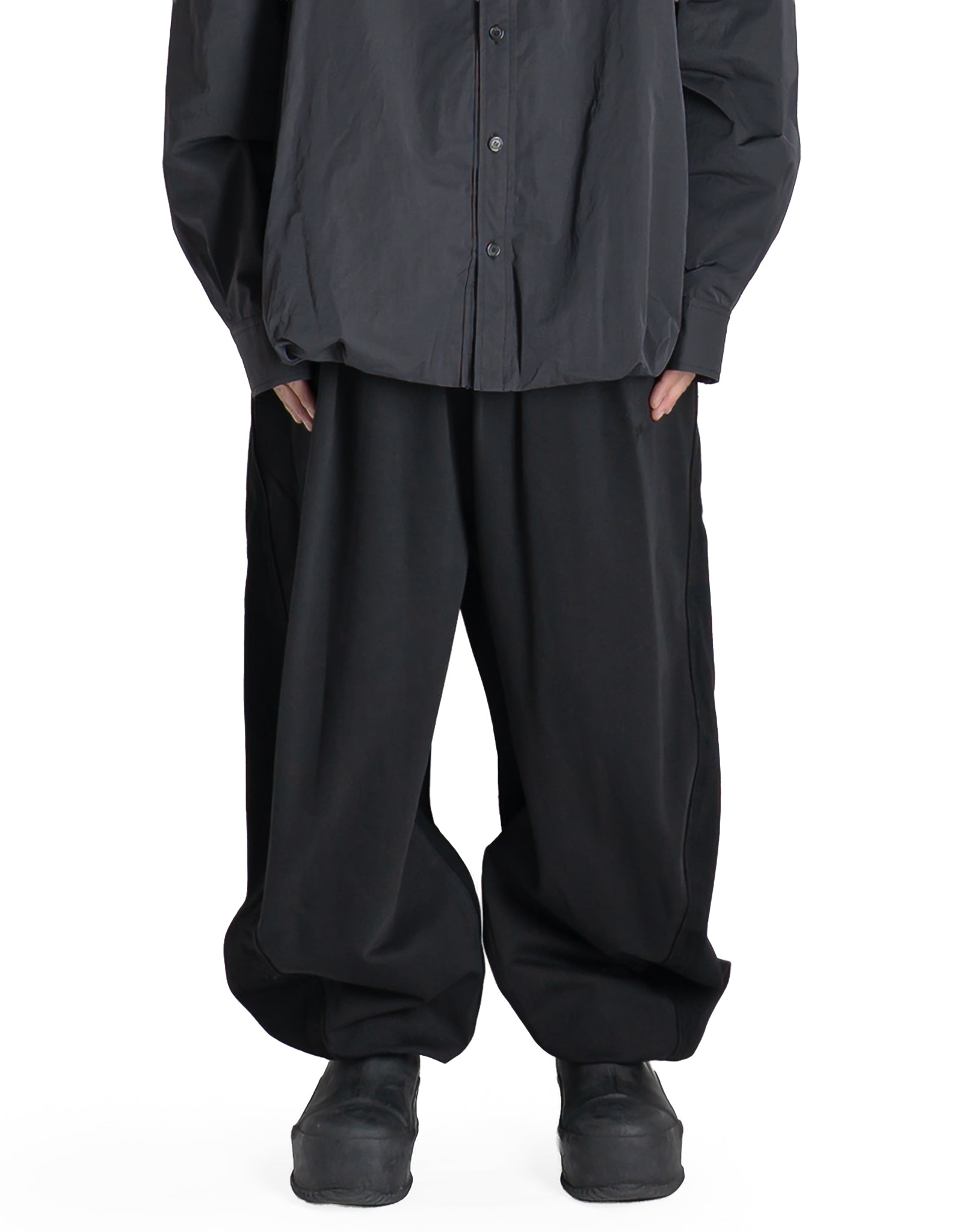 Juun.J - JERSEY DENIM HYBRID TROUSERS - 082plus