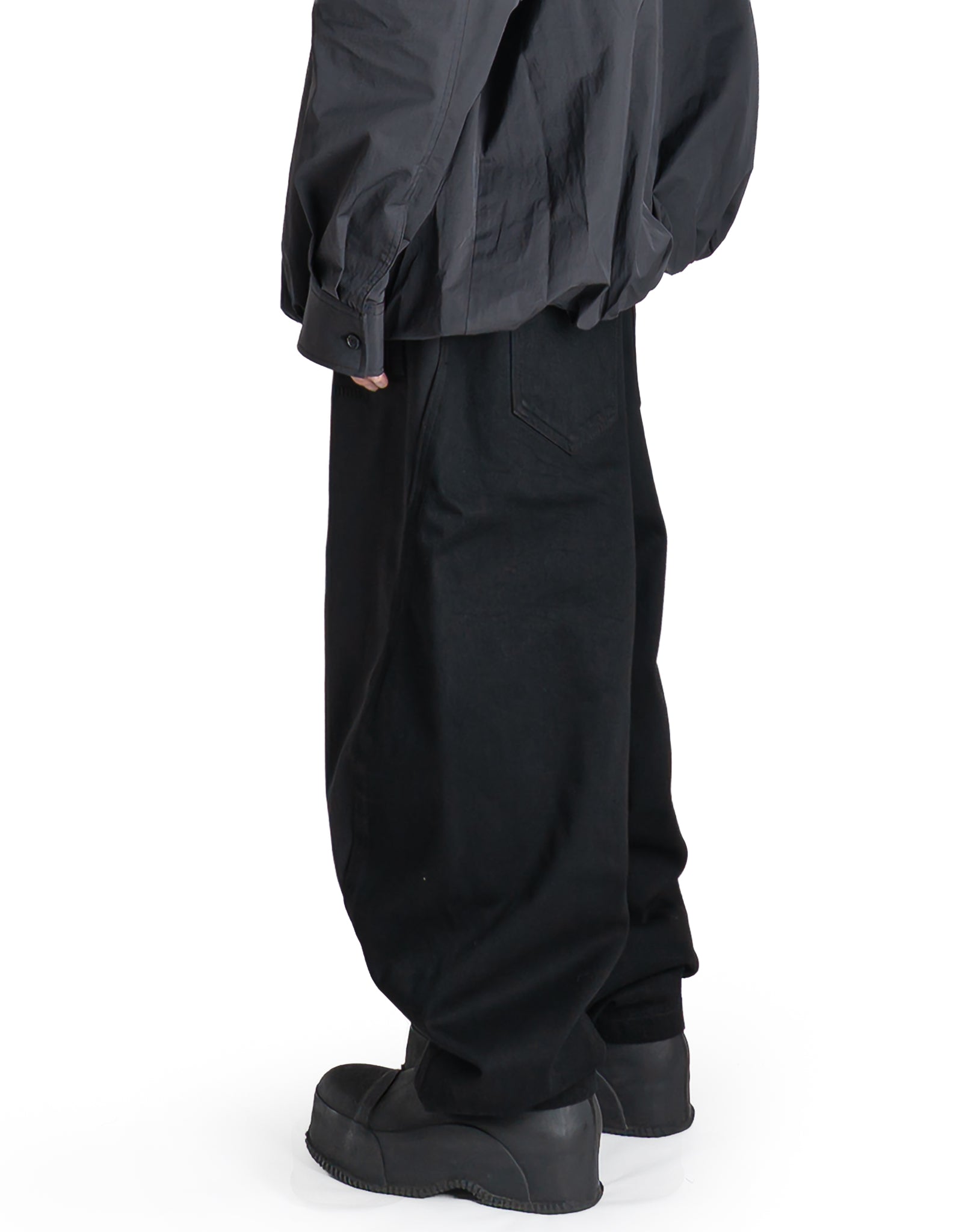 Juun.J - JERSEY DENIM HYBRID TROUSERS - 082plus