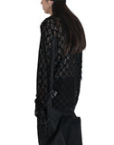 LACE PULLOVER WITH FRINGE