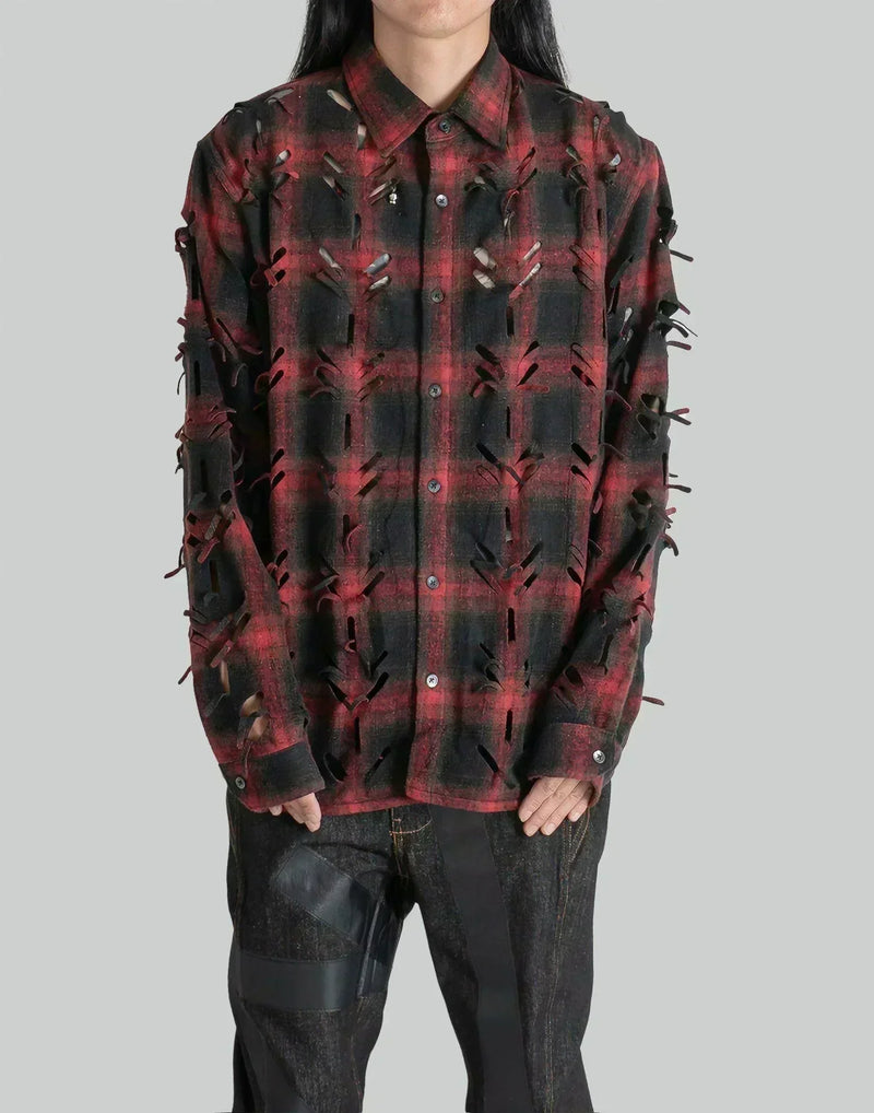 JUNTAE KIM - LASER-SLASHED SHIRTS - 082plus