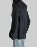 LOGO DRAWSTRING HEM HOODIE - 082plus