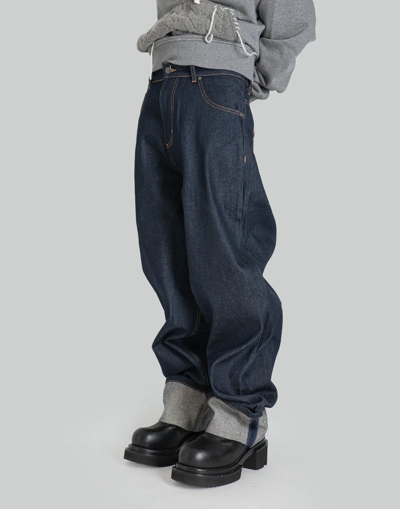 Charles Jeffrey LOVERBOY - LOOSE FIT JEAN WITH KNITTED POCKET - 082plus