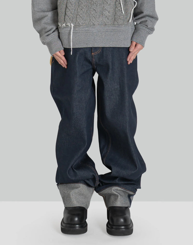 Charles Jeffrey LOVERBOY - LOOSE FIT JEAN WITH KNITTED POCKET - 082plus