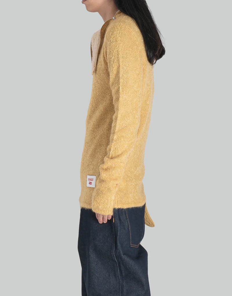 Charles Jeffrey LOVERBOY - MOHAIR BANANA ZIP JUMPER - 082plus
