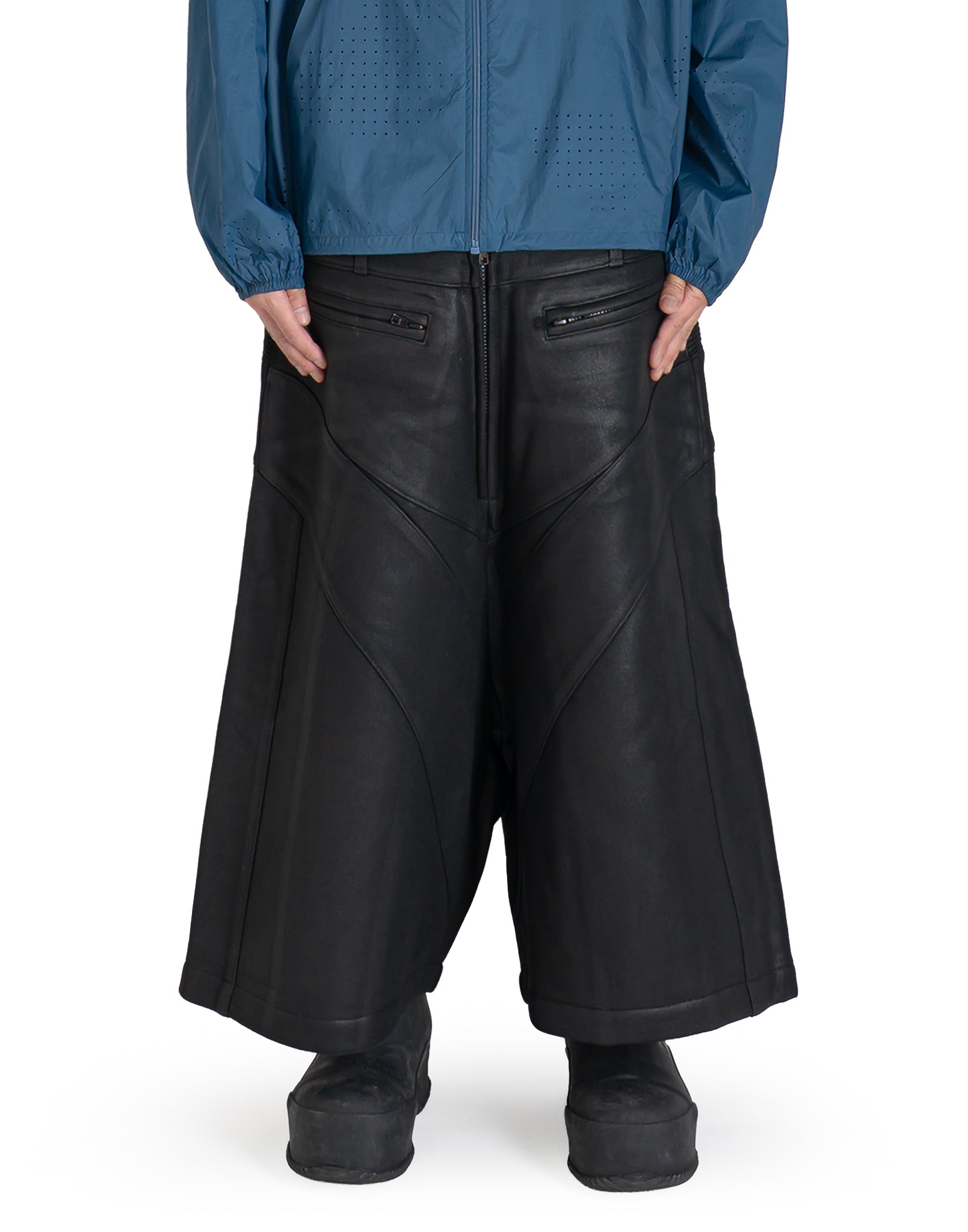 MOTO COATED SWEAT SHORTS