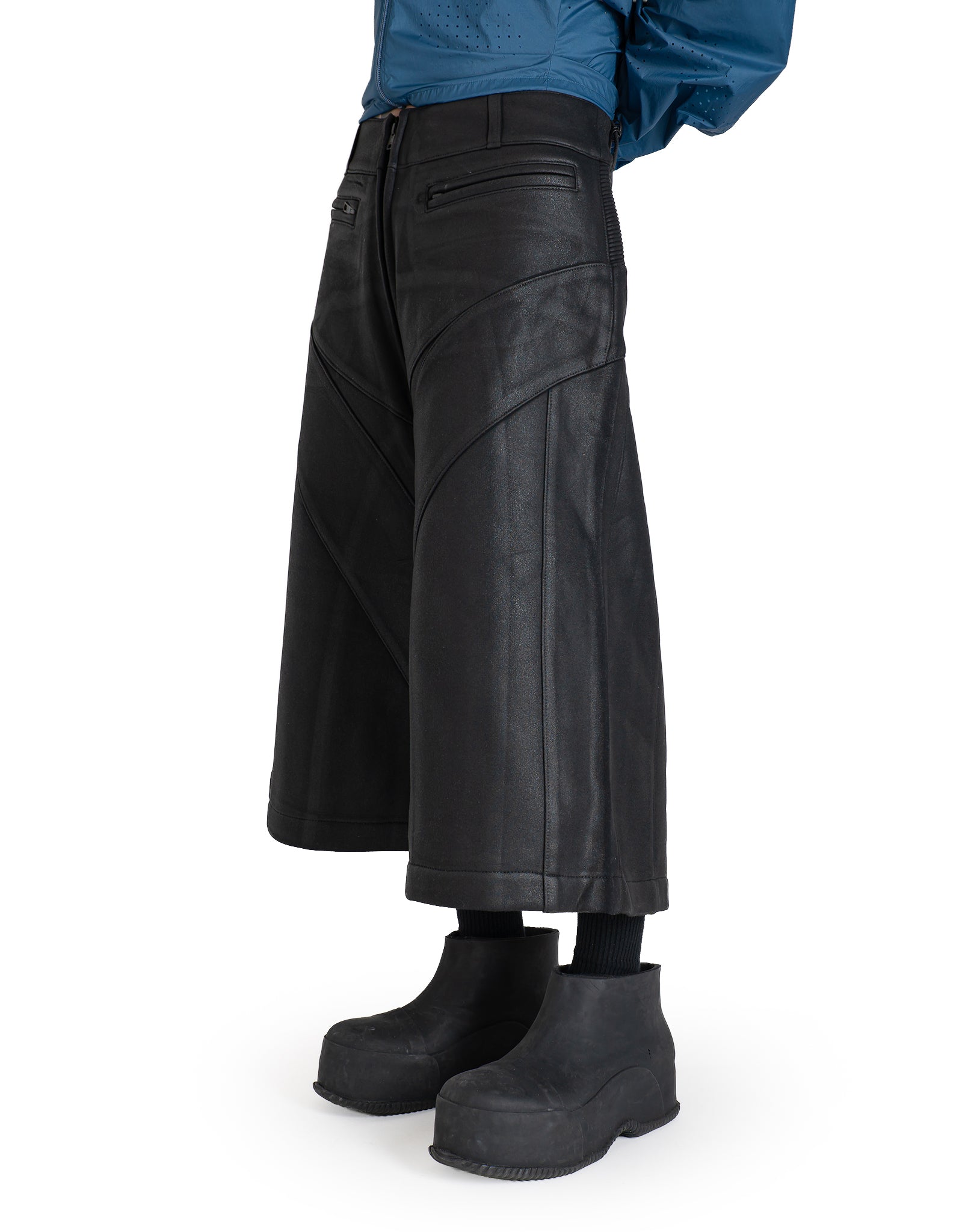 MOTO COATED SWEAT SHORTS