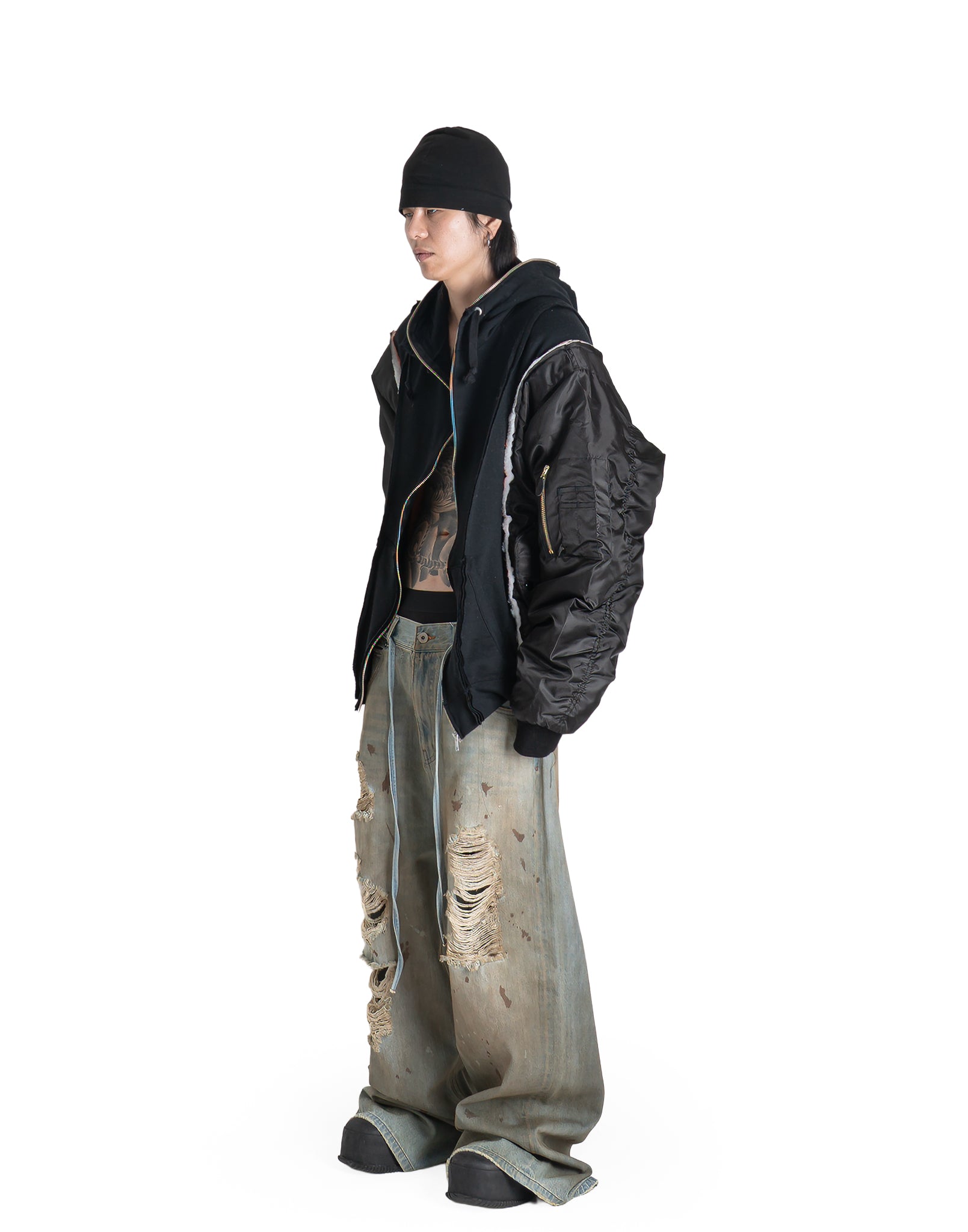 DISCOVERED - Ma-1 Sleeve Sweat - 082plus
