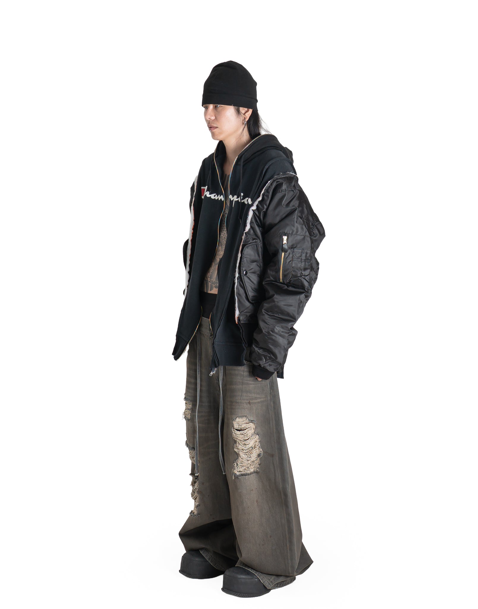 DISCOVERED - Ma-1 Sleeve Sweat - 082plus