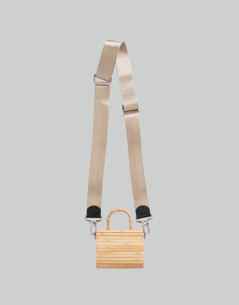 バッグ FENG CHEN WANG / SMALL BAMBOO BAG Feng Chen Wang Beige & Black Small Bamboo Bag Feng Chen Wang