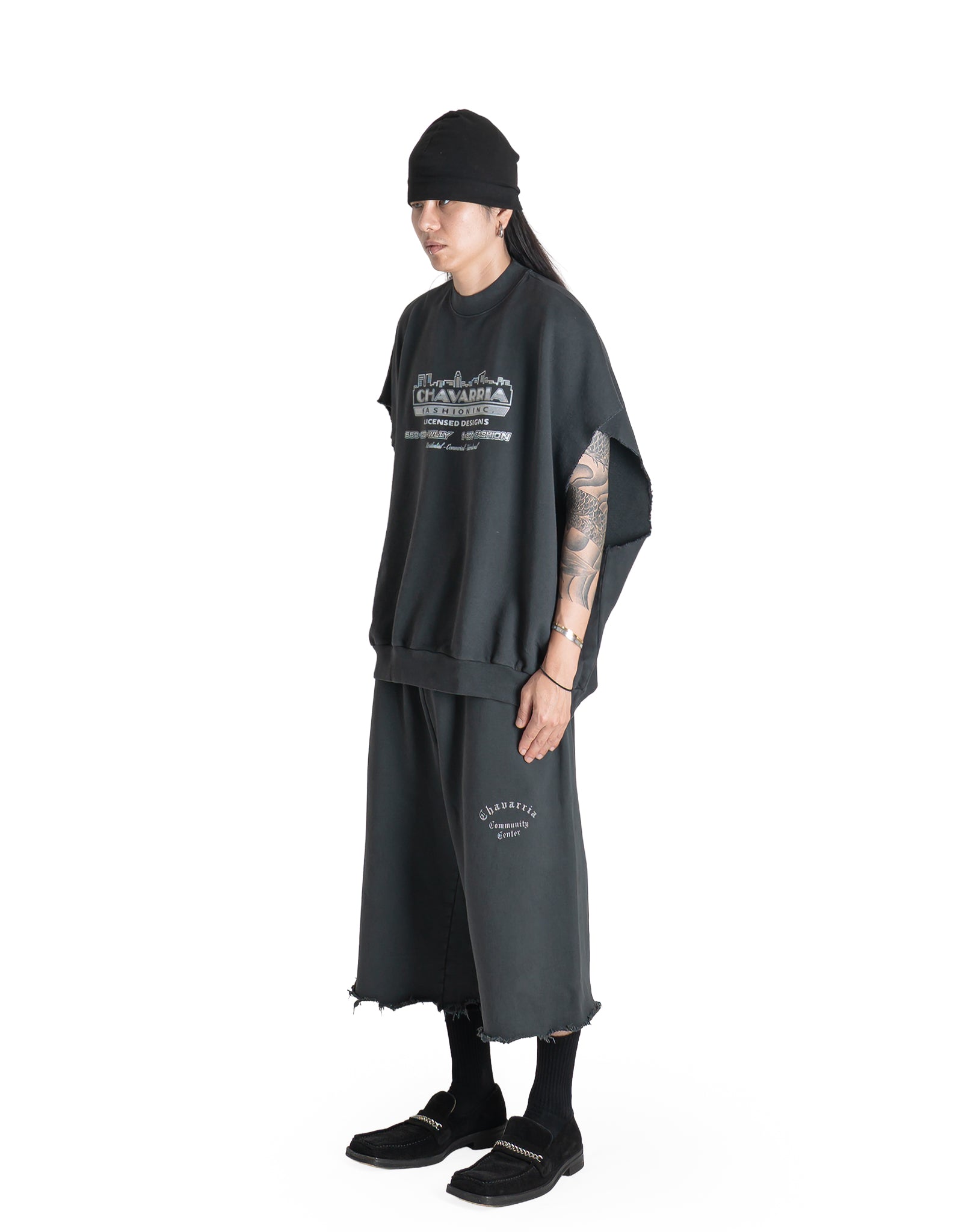 Willy Chavarria - OS CHAVARRIA COMMUNITY CENTER DISTRESSED SHORT - 082plus