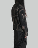 PAINTED CORSET KNIT CARDIGAN - 082plus