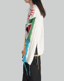 Charles Jeffrey LOVERBOY PATCH CABLE KNIT JUMPER - 082plus