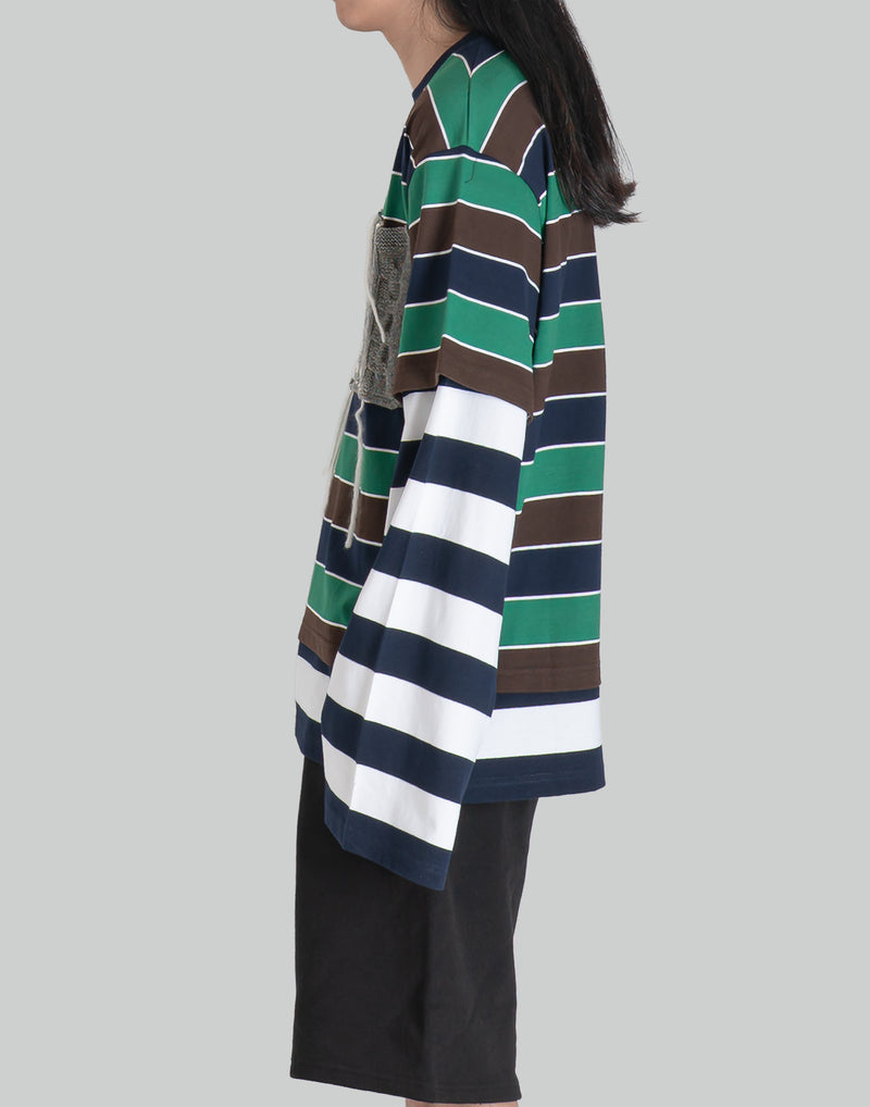 PATCH LONG SLEEVE 2-IN-1 TEE