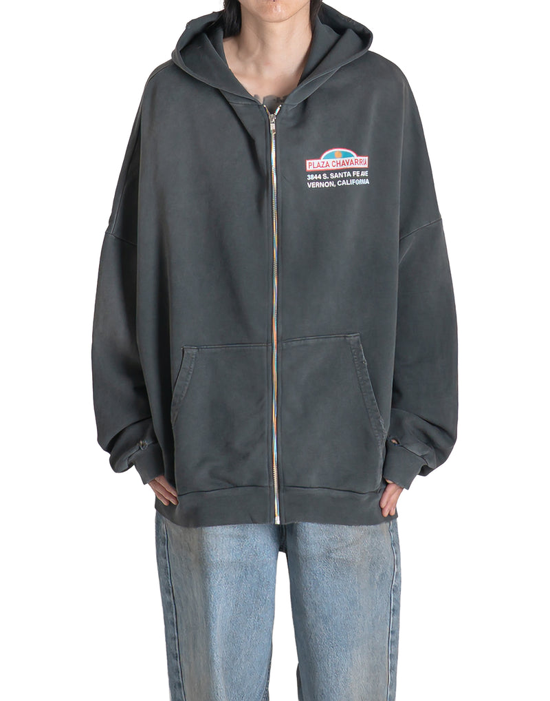 Willy Chavarria - PLAZA CHAVARRIA ZIP HOOLIGAN HOODIE - 082plus