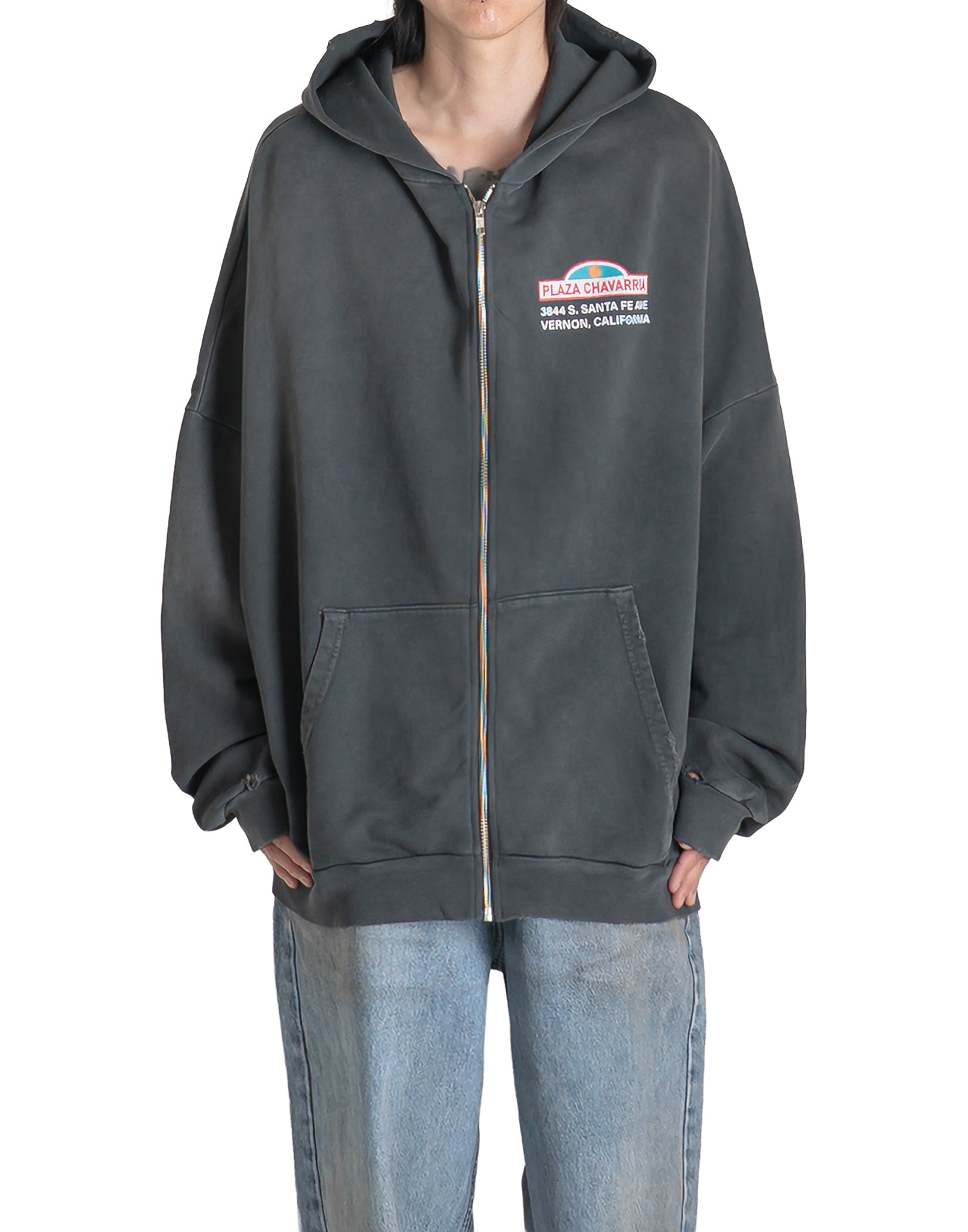 Willy Chavarria - PLAZA CHAVARRIA ZIP HOOLIGAN HOODIE - 082plus