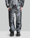 PRINTED TROMPE L'OEIL TROUSERS