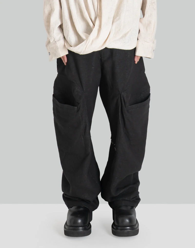 JiyongKim - RAW EDGED 3D POCKET TROUSERS - 082plus