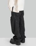 RAW EDGED 3D POCKET TROUSERS
