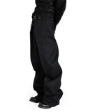 RIGID DENIM WIDE PANTS