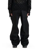 RIGID DENIM WIDE PANTS