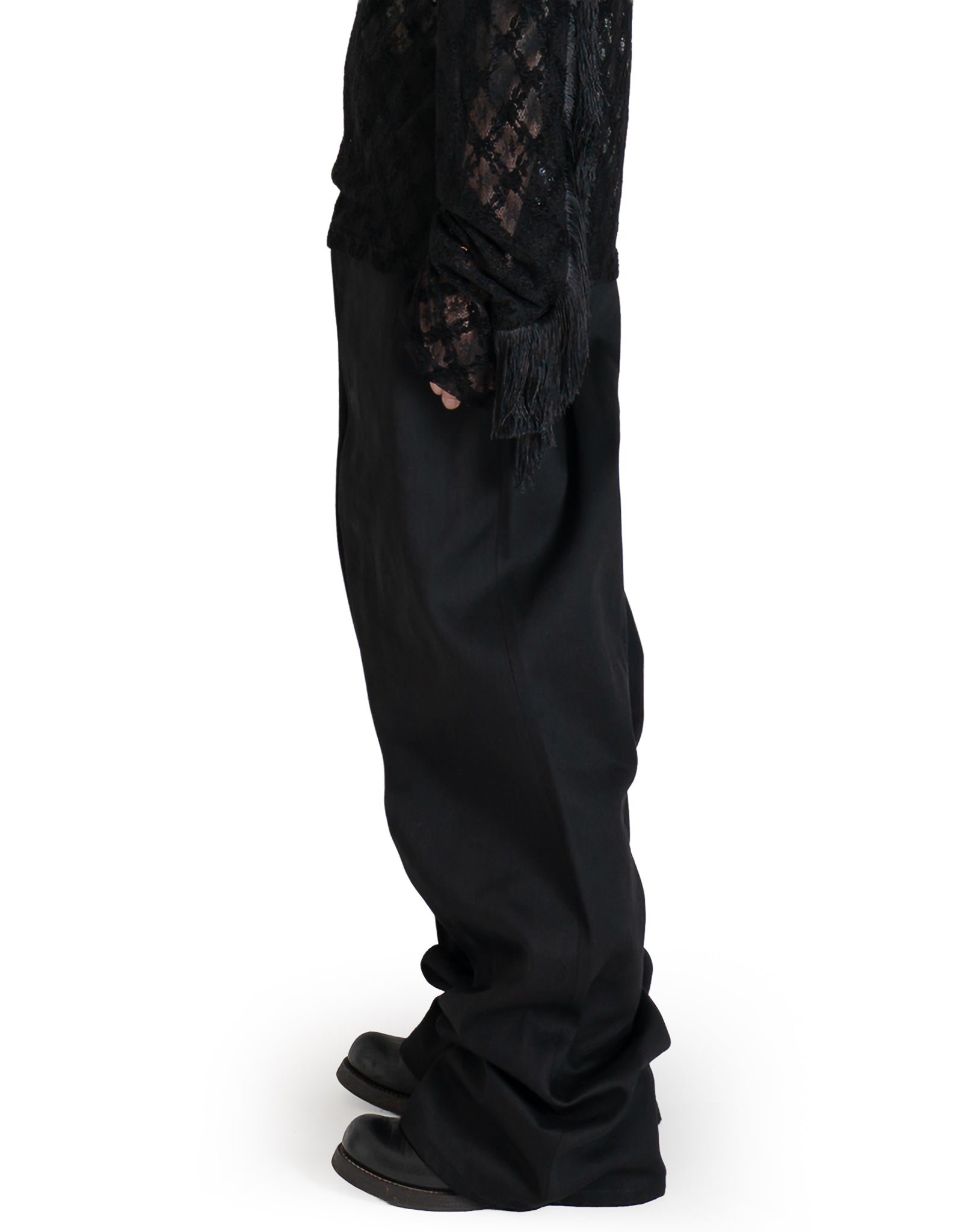 RIGID DENIM WIDE PANTS
