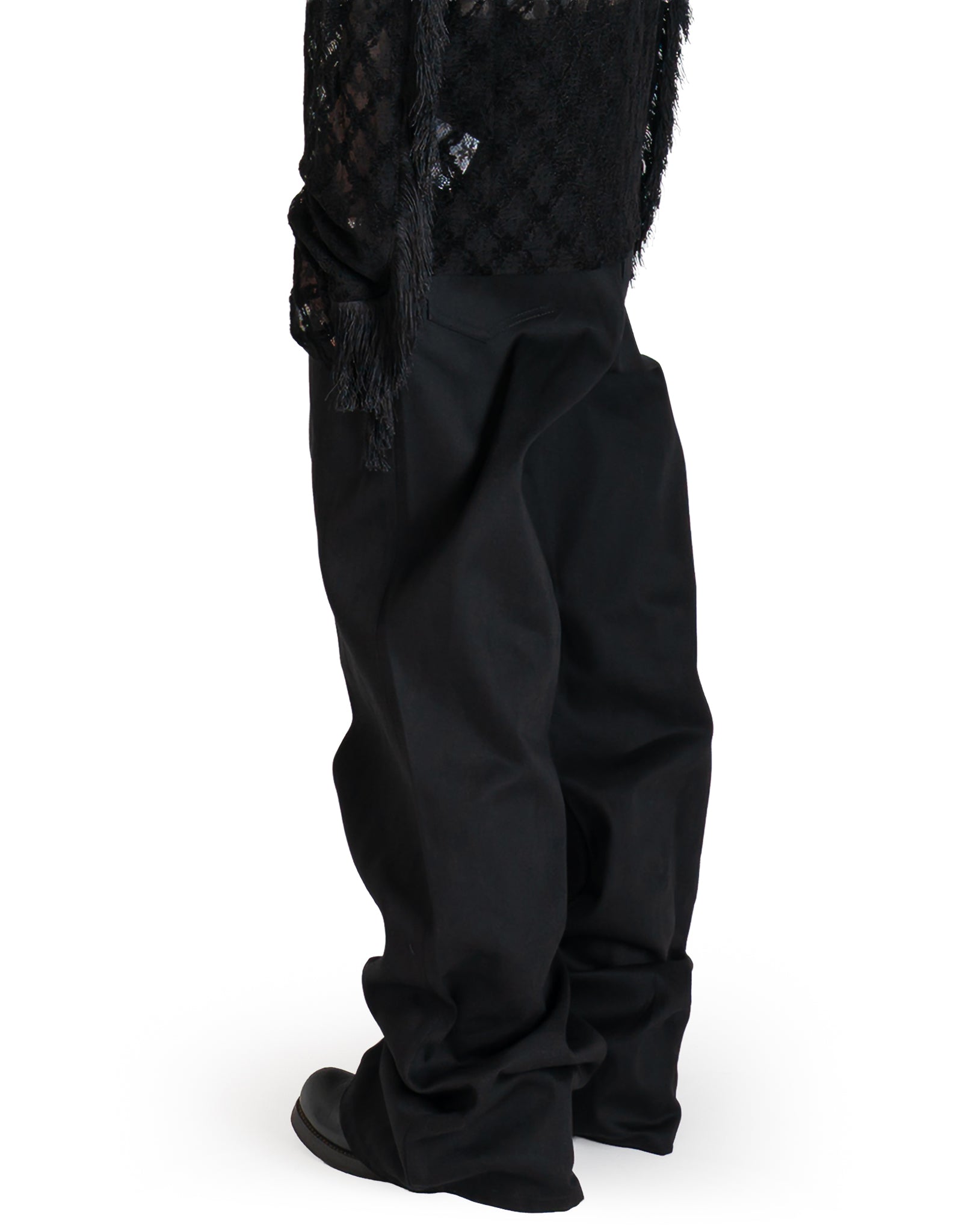 RIGID DENIM WIDE PANTS