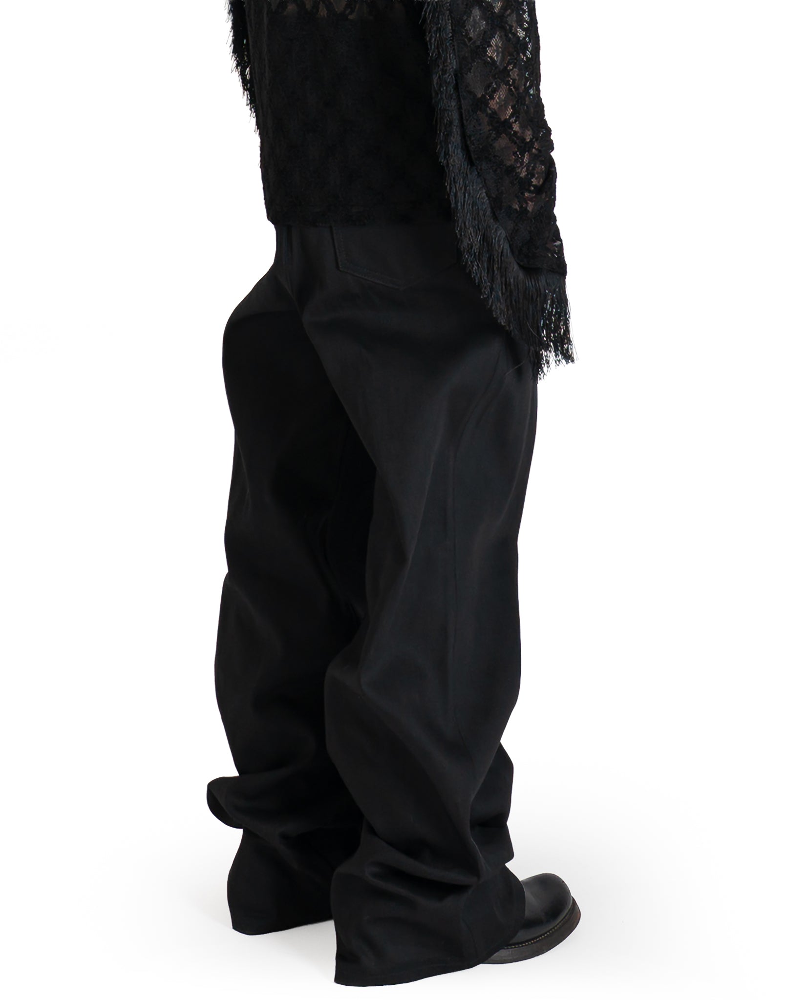 RIGID DENIM WIDE PANTS