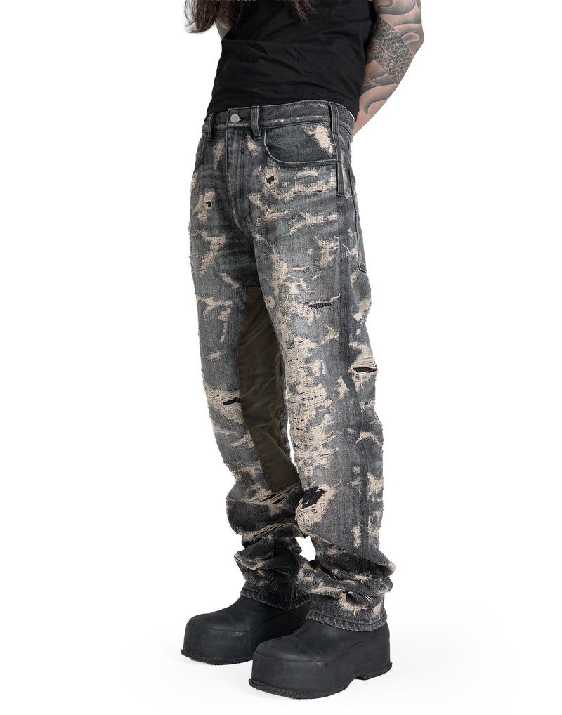 Matthew M. Williams - RIP & REPAIR WASHED BLACK JEAN - 082plus