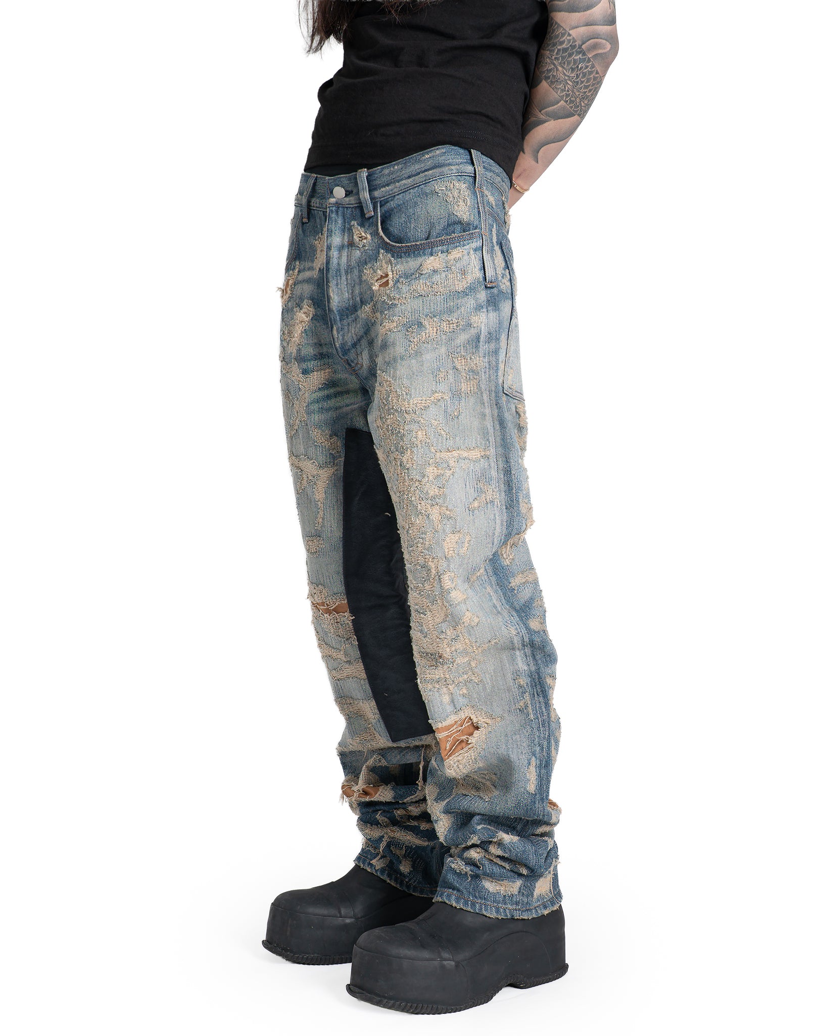 Matthew M. Williams - RIP & REPAIR WASHED BLUE JEAN - 082plus