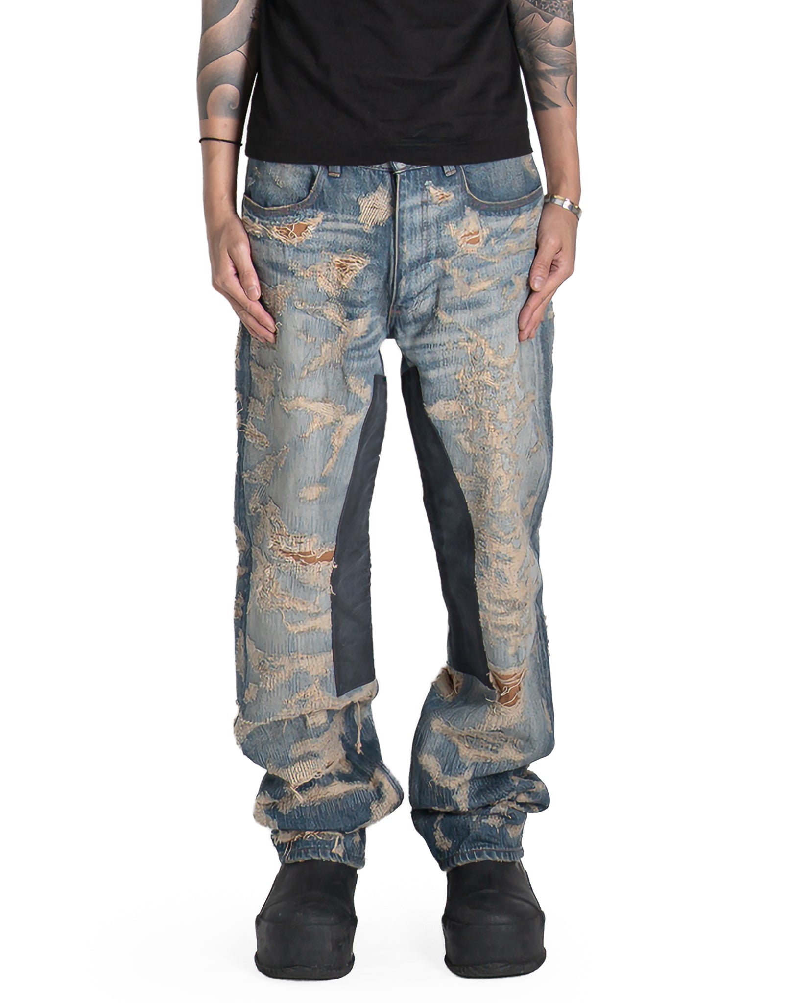 Matthew M. Williams - RIP & REPAIR WASHED BLUE JEAN - 082plus