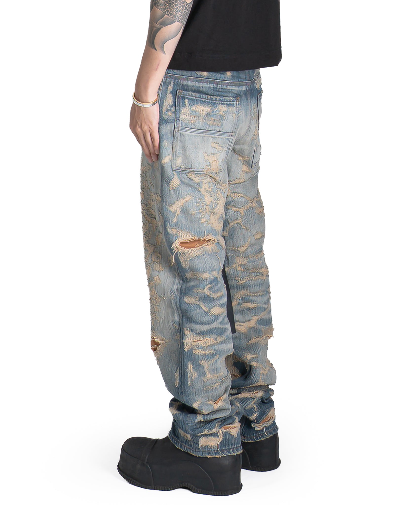 Matthew M. Williams - RIP & REPAIR WASHED BLUE JEAN - 082plus