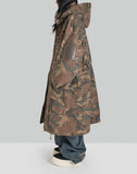 [Runway] Beige-Washed Camouflage Long Coat