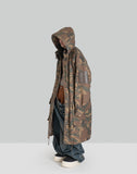 [Runway] Beige-Washed Camouflage Long Coat