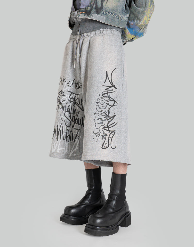 GRAPHIC PRINT UNISEX SHORTS